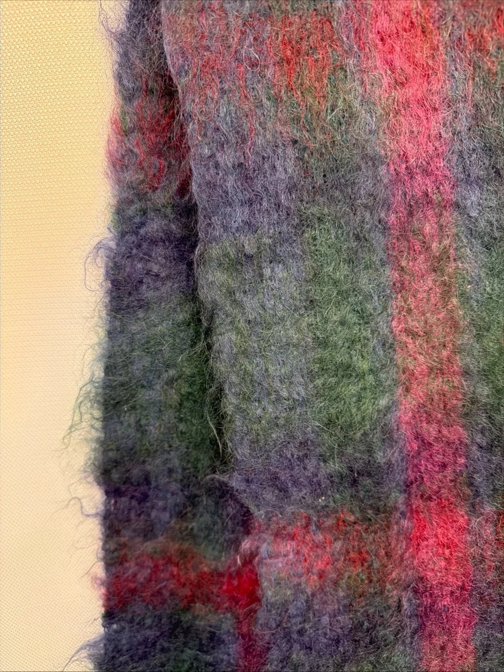 VTG  Creebridge Classic Scotland High Quality Fluffy Mohair Tartan Plaid Scarf